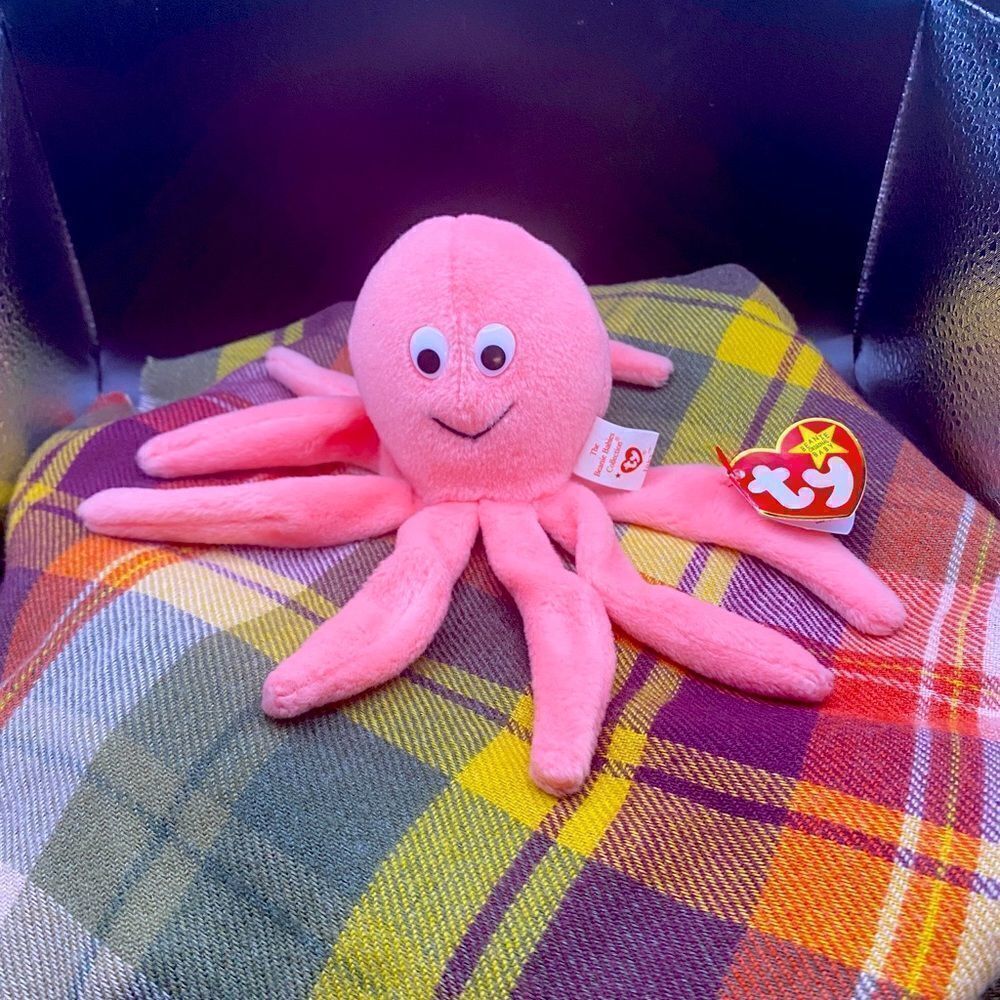 Mint rare/retired Ty BB Inky the octopus